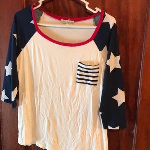American flag tee